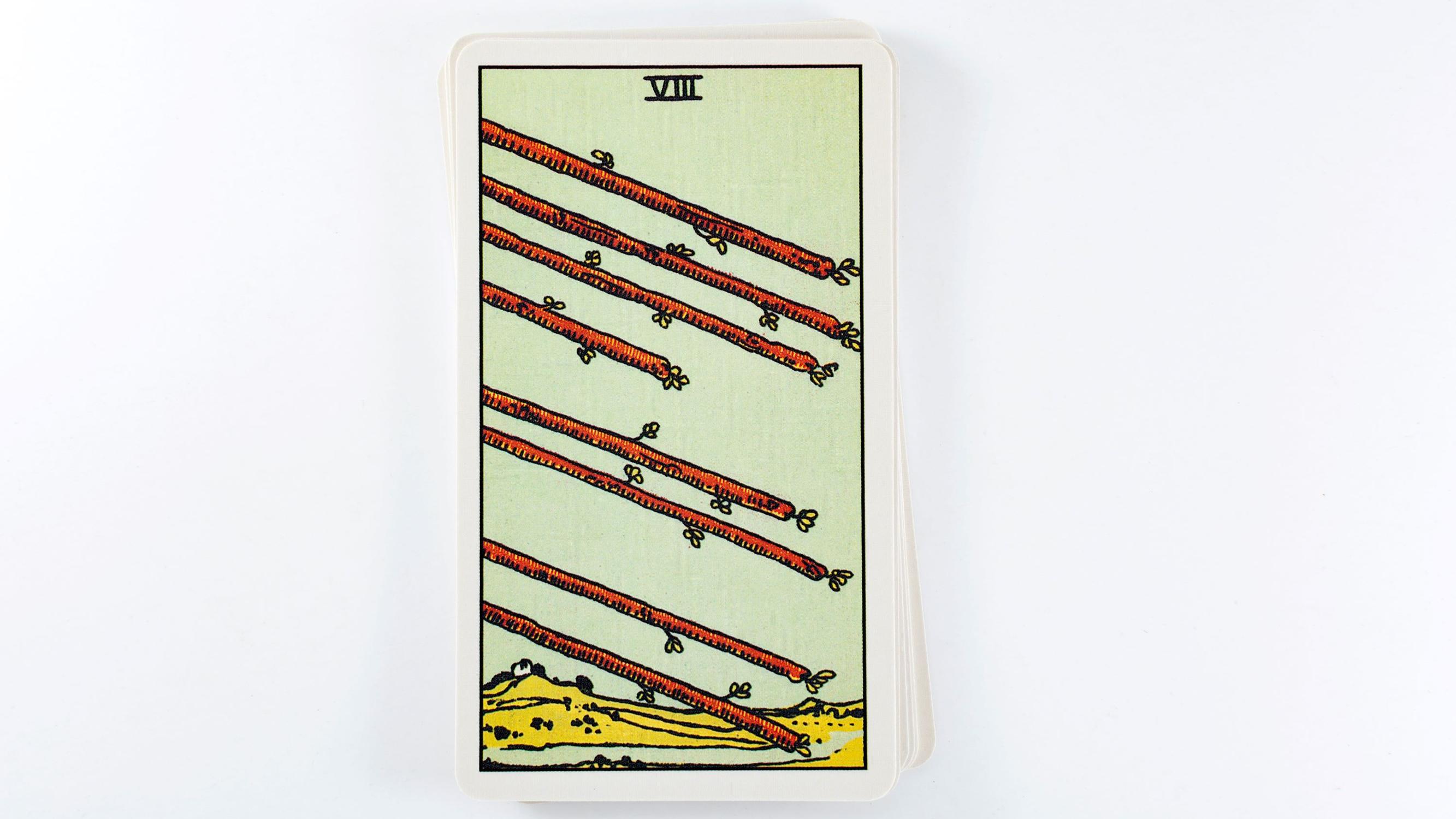 Sauvojen kasi (The Eight of Wands) – Tarot-kortin merkitys