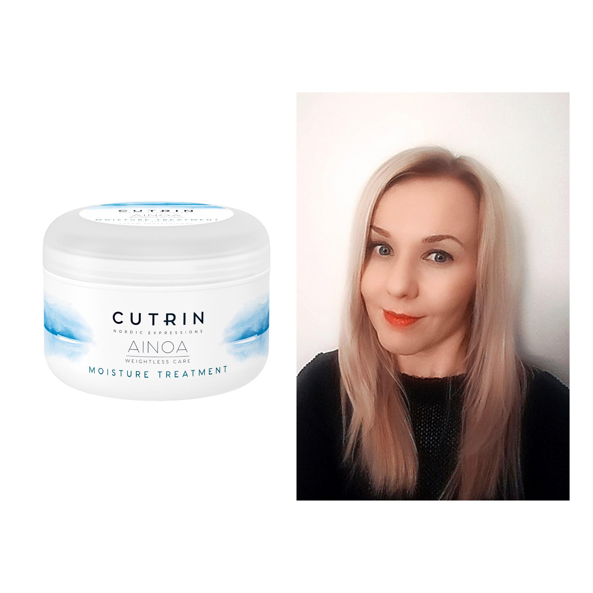 Parturi-kampaaja Minna Riikonen luottaa tähän tehohoitoon: Cutrin Ainoa Moisture Treatment 23,90 e.