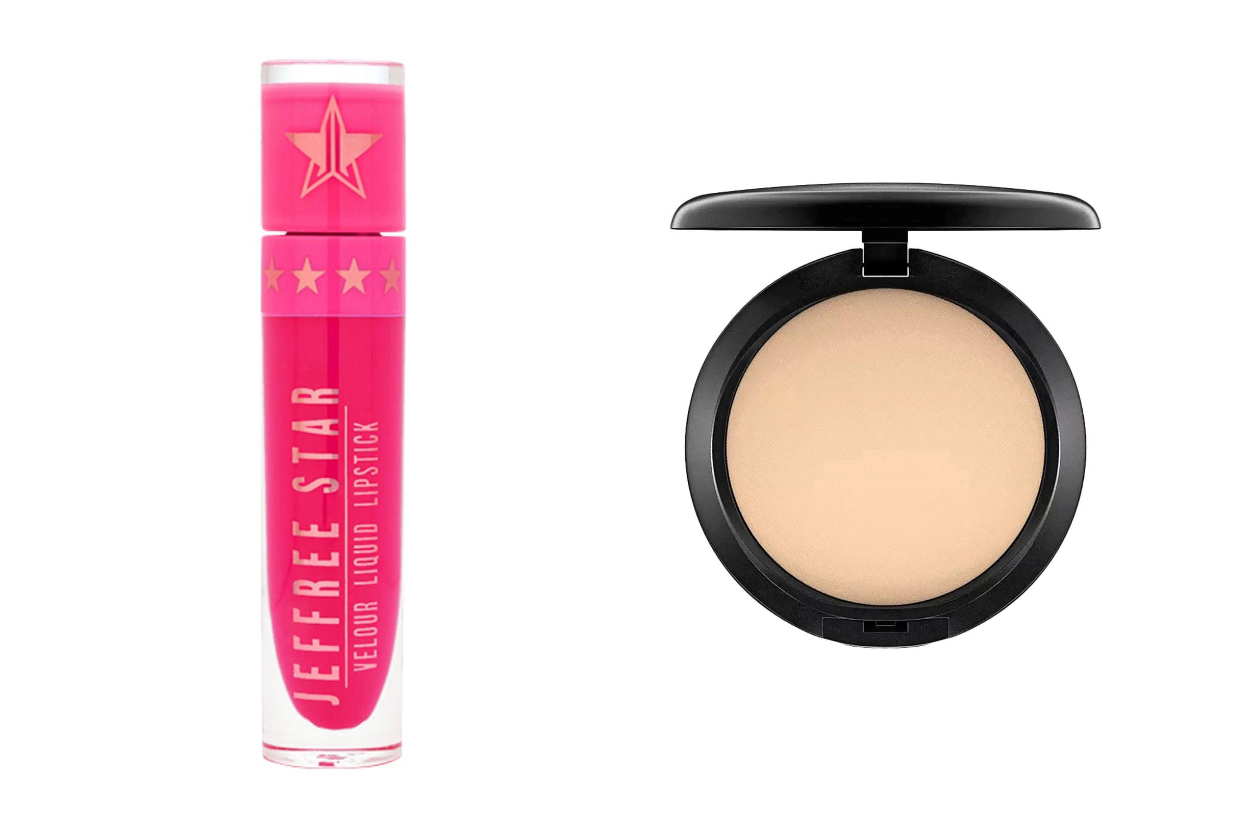 Puna, joka pysyy: ”Viimeisin ihastukseni on tämä huulipuna, jota ostin kerralla monta kappaletta. Se todella pysyy huulissa koko päivän.” Jeffree Star Cosmetics Velour Liquid Lipstick, sävy Prom Night, 19,50 e. Puuteri kuin meikkivoide: ”Kesäisin käytän meikkipohjana tätä puuterin ja meikkivoiteen yhdistävää tuotetta. Se tasoittaa ihon sävyä ja pysyy hyvin.” Mac Cosmetics Studio Fix Powder Plus Foundation 35,90 e.