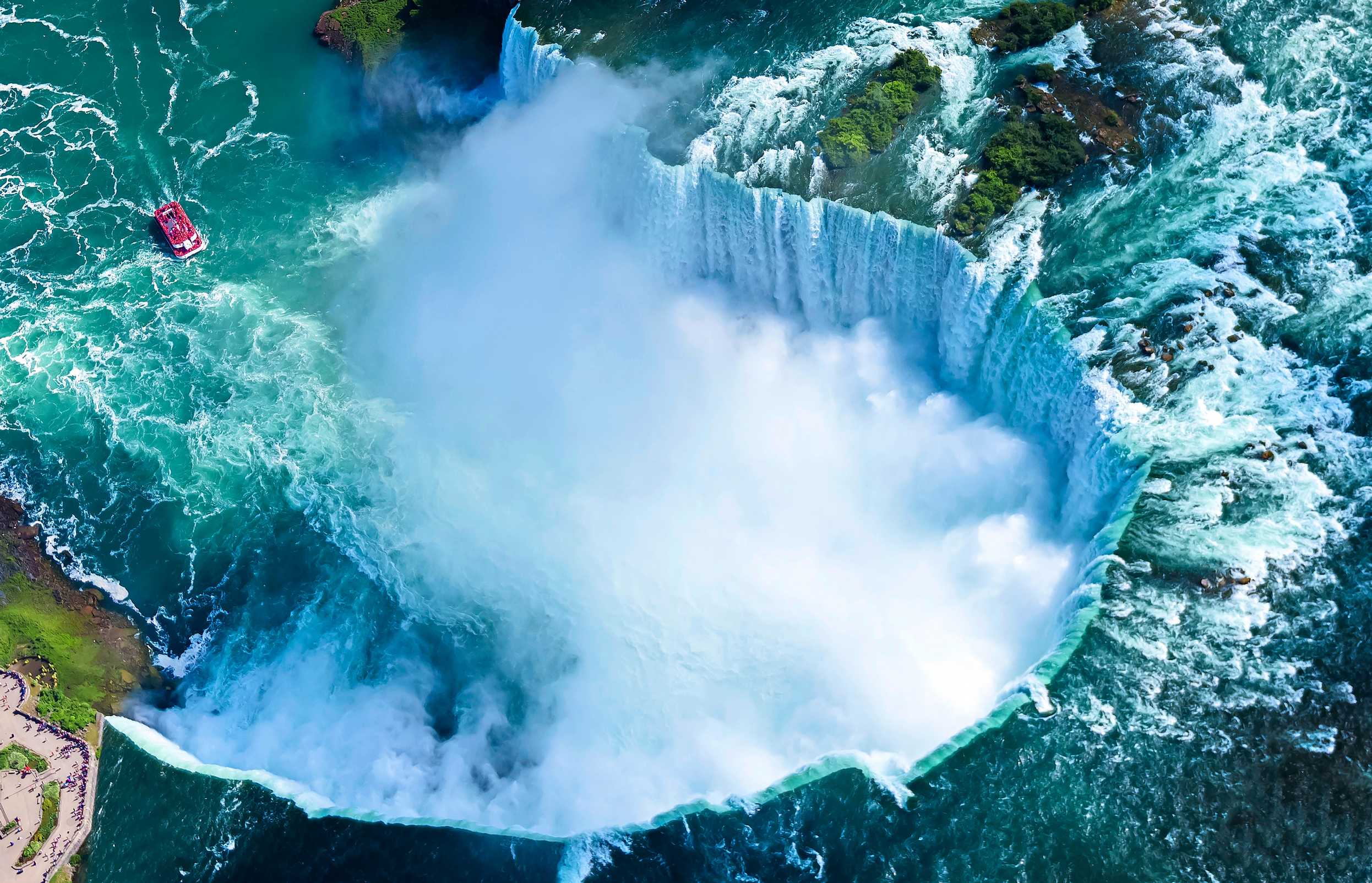 Ilmakuva Horseshoe Fallsista