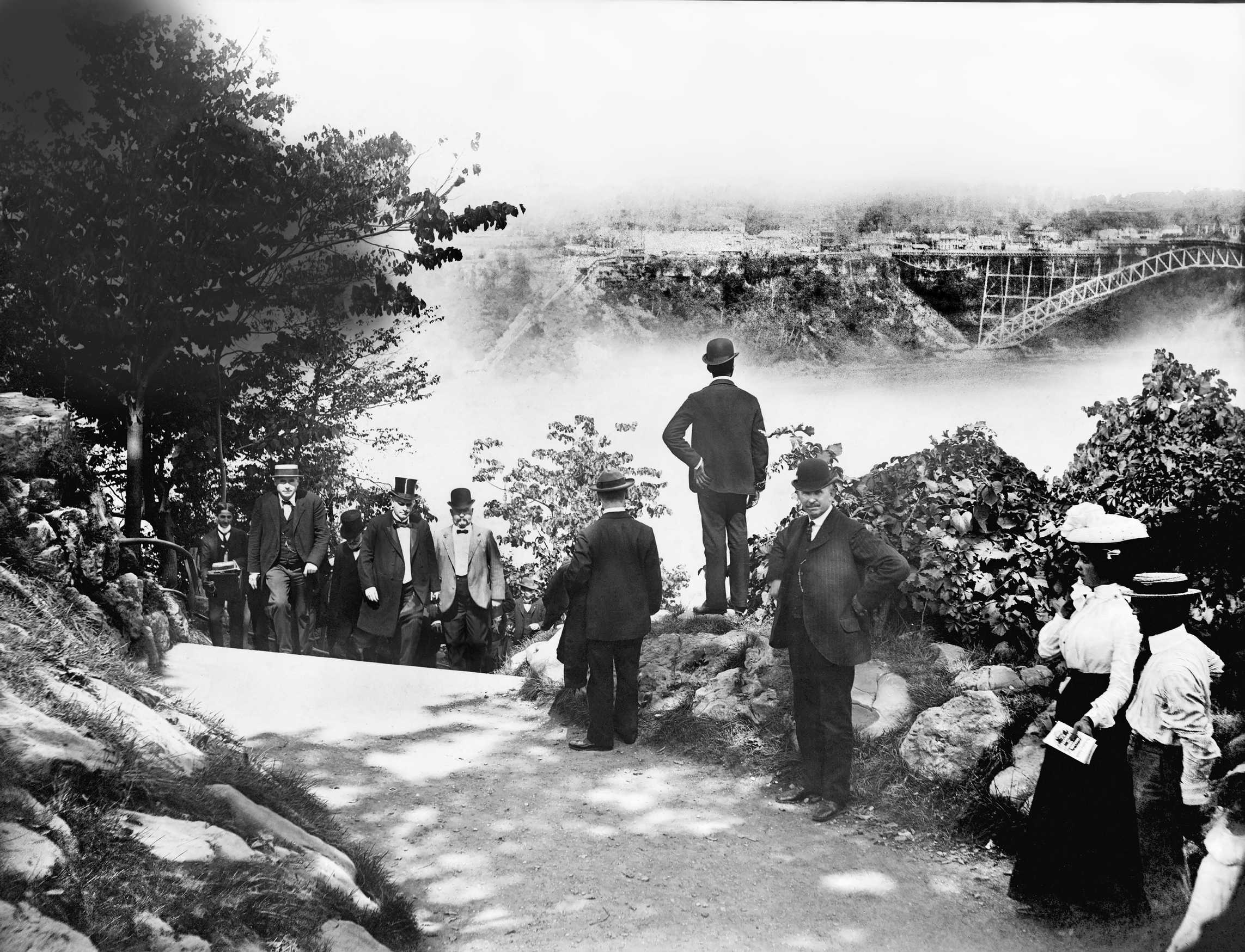Yhdysvaltojen presidentti William McKinley vieraili putouksilla syyskuussa 1901.