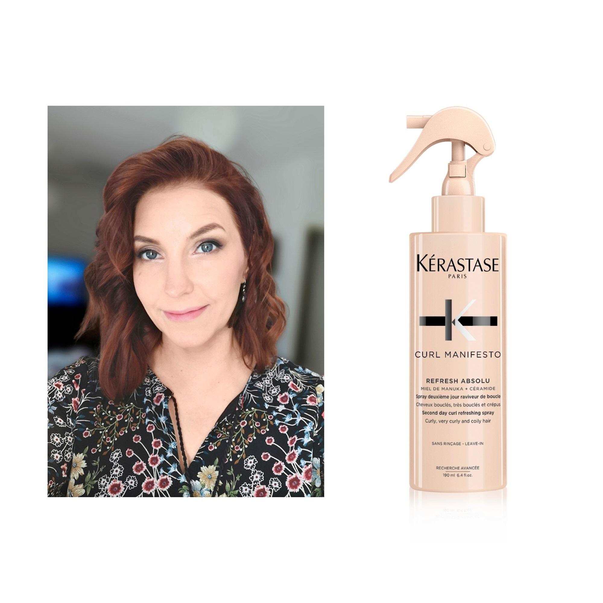 Parturi-kampaaja Anna Oleniuksen luottotuote on Piece of Hair Salon: Kérastase Curl Manifesto Refresh Absolut Leave-in