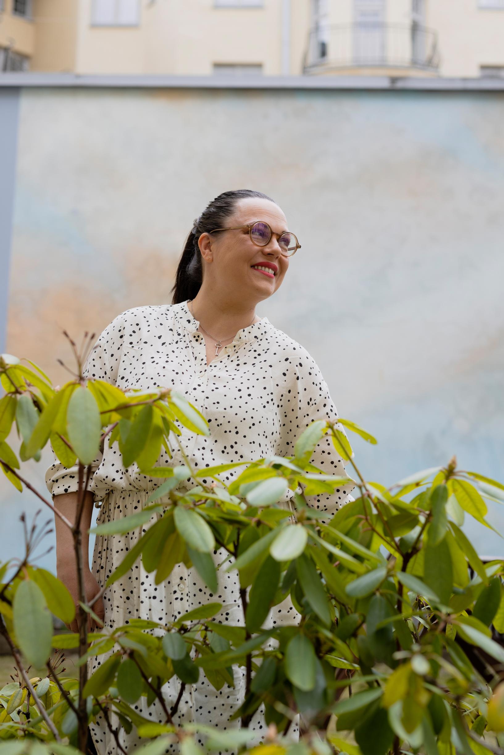 Mariela Sarkima pihalla