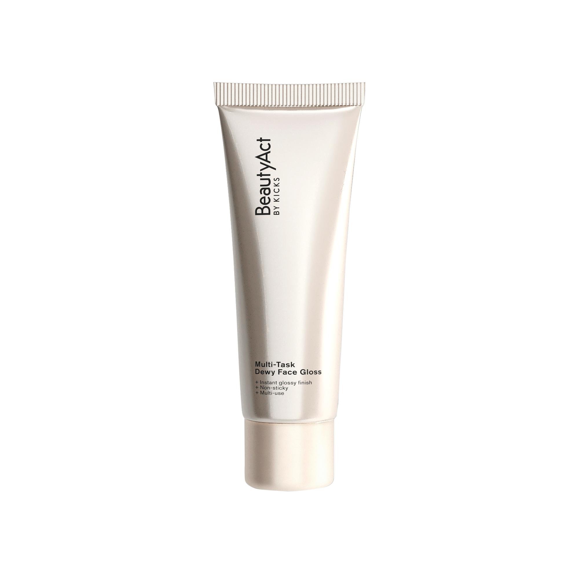BeautyActin Multi-Task Dewy Face Gloss -korostajaa voi käyttää silmien lisäksi huulilla ja poskilla, 19,90 e.