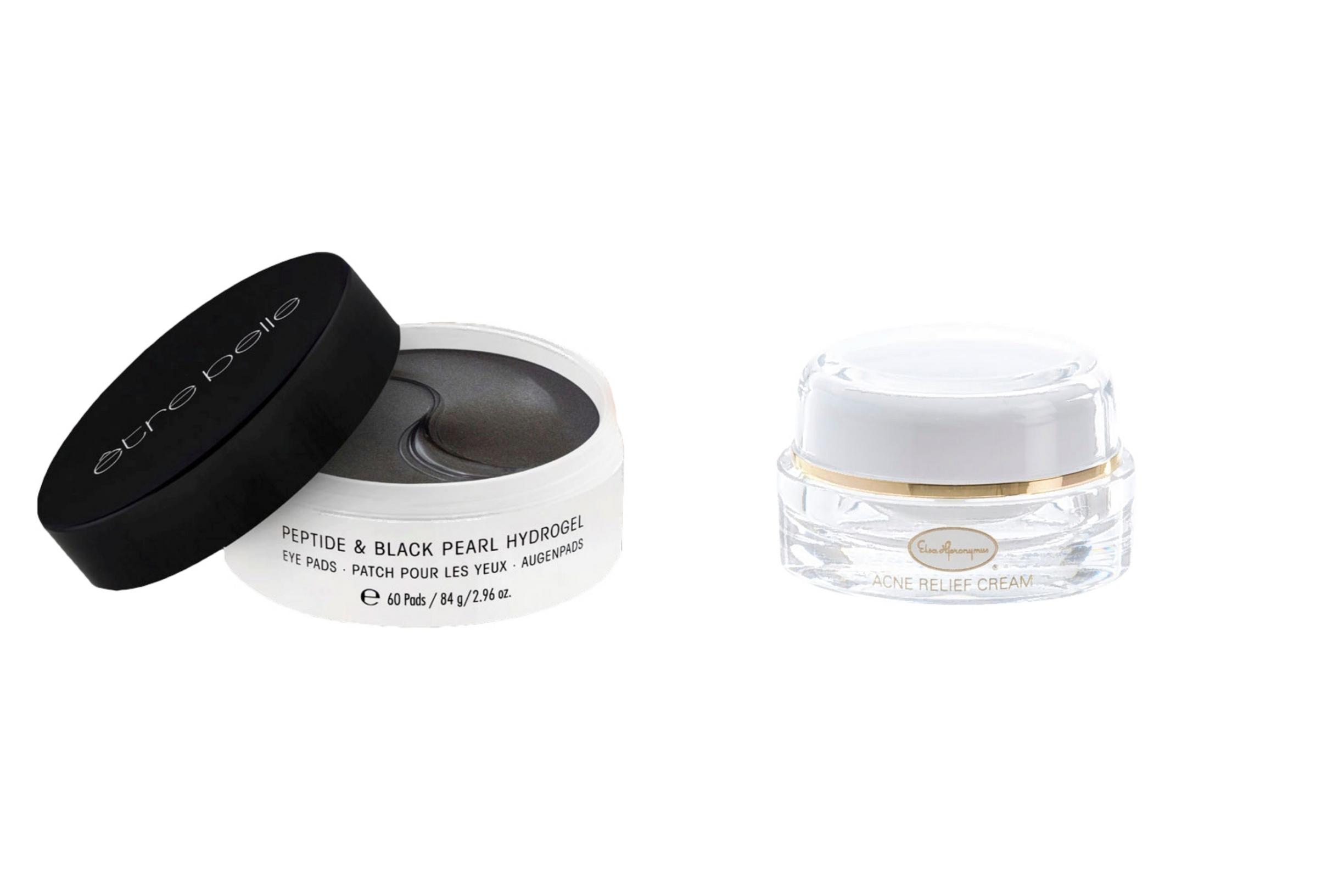 Silmäpussien pelastus: ”Nämä laput imaisevat hetkessä silmäpussit pois.” Être Belle Peptide & Black Pearl Hydrogel Eyepads 39,95 e. Finnien tuho: ”Kun levitän tätä minkä tahansa pienen näppylän päälle, se on sen menoa. Ihmeaine, johon luotan.” Elsa Hjeronymus Acne Relief Cream 31,60 e.