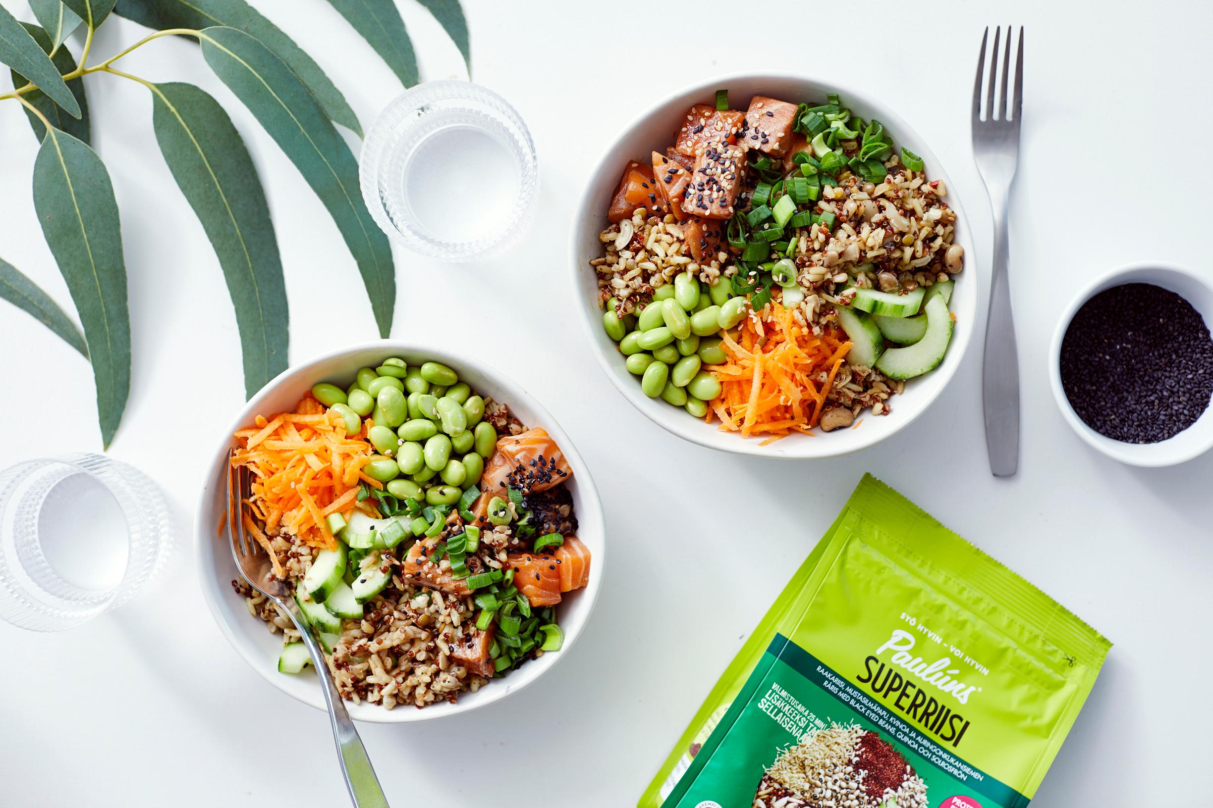 Trendikäs sushibowl –helppo ja terveellinen herkku